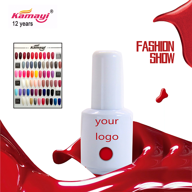 Kamayi si impregna di 8 ml di gel colorato per nail art a buon mercato di alta qualità imbevuto di smalto per unghie 60 colori di smalto per unghie a led